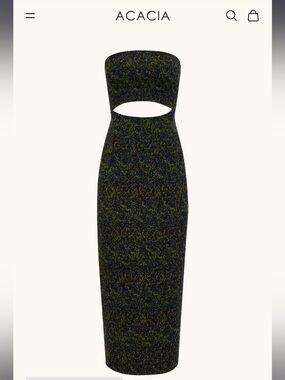 ACACIA CASEY SHIRRED DRESS